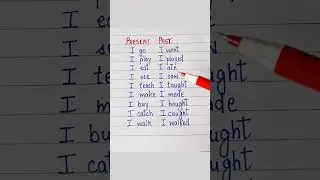 Tense- Present- Past 