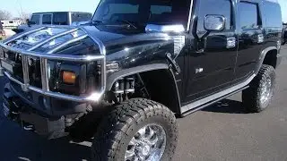 2003 HUMMER H2 LIFT SUPERCHARGED 6.0L V8 WALK AROUND $32,991 SOLD! 8684
