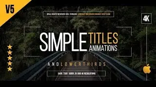 Apple Motion Template: Gold Simple Titles for Final Cut Pro X + Free Download