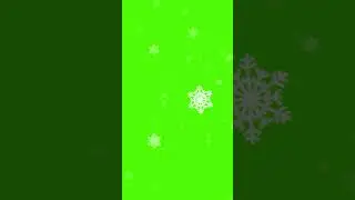 Falling Snowflakes Green Screen | Perfect Winter Effect Background 