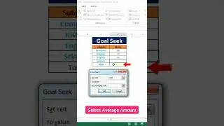 What IF Analysis Data Table In Excel | How To Set Target In Excel #msexcel #msexceltricks #msoffice