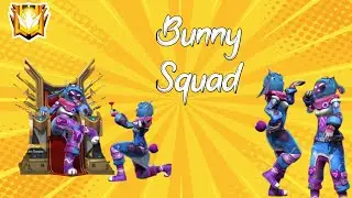 Squad Vibing in Bunny EggHunter Costume || Freefire Rank || New Event ff