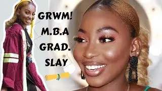 GRWM - MBA GRADUATION DAY SLAY | MAKEUP LOOK | I TRIED A LOT OF ABH PRODUCTS