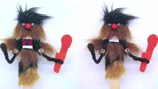 Make Punky Pop Up Puppet - Caveman