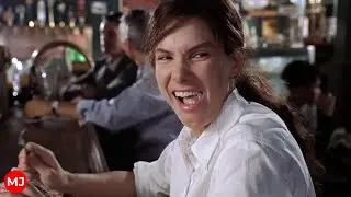 Sandra Bullock eats ice cream in a cafe -  Miss Congeniality in 1080