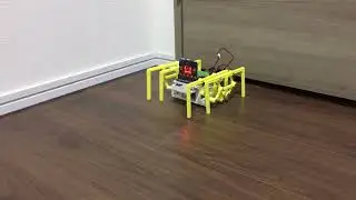 Chebyshev Linkage Robot driven by Tamiya 70097 Gear Box with micro:bit + DFRobot Motor Driver