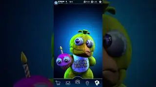 Plush Unwithered Chica Animatronic FNAF AR Workshop Animation