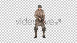 Stock Footage - American Soldier 1 Recharge Shot Up | VideoHive