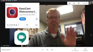 Use EpocCam to turn your smartphone into an HD WIFI webcam or document camera