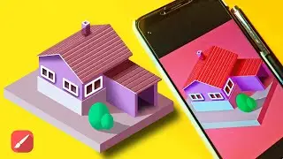 Infinite Painter Tutorial: How to make Isometric Illustration in Android