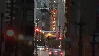 Driving in Downtown Chicago USA