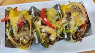 Philly Cheese-steak Street Tacos