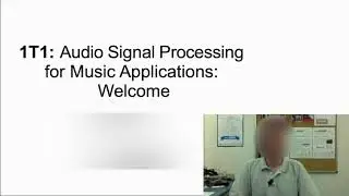 1.1  Digital Sound processing: Welcome