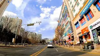 Drive 4k : Downtown Namyangju : Korea Sunny