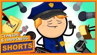 The Badge - Cyanide & Happiness Shorts #animation #cartoons #cartoon #copyright #cyanideandhappiness