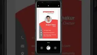 Scan Visiting Card & Save as Contact in Brand Xpress App