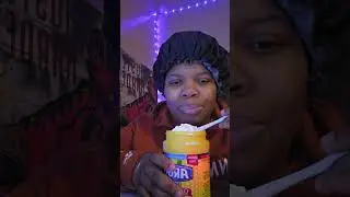 big spoonfuls of cornstarch eating