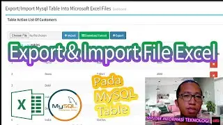 PHP |  Export & Import File Excel Pada MySQL Table