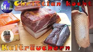 🍴Christian kocht🍴 Vlog #74 Kalträuchern von 🐷Schwein🐷 - 🦆Ente🦆 - 🐬Lachs🐬 - 🧀Käse🧀 und Gewürzen