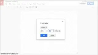Customizing Page Layout in Google Drawing