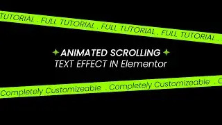 How to Add Scrolling Text in Wordpress Elementor | Auto Scroll + Infinite