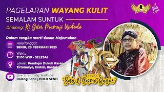 #LiveStreaming #Wayangkulit Ki Geter Pramuji Widodo - SETO & BISMO GUGUR