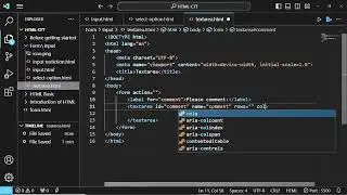 91. HTML textarea Element: Enabling Multiline Text Input with Ease