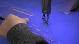 Curved Cross Hatch in a Triangle