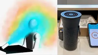 Wynd Plus Portable HANDHELD air purifier - Setup, Demo, and Test