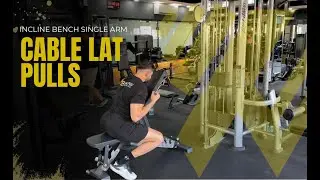 Incline Bench Single-Arm Cable Lat Pulls | Strengthen Your Lats with Control!