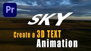 3D စာတမ်း Animation ပြုလုပ်နည်း | How to Create a 3D Text animation in Premiere Pro Tutorials