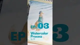 EP. 3 WATERCOLOR PROCESS #short #shorts  #illustration #illustrator #illustratore #libriperbambini