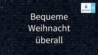 Bequeme Weihnacht mit girocard kontaktlos
