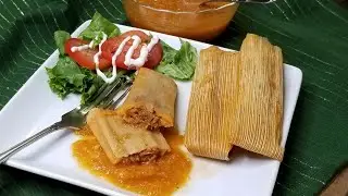 How to make PORK TAMALES IN RED SAUCE STEP BY STEP! ❤