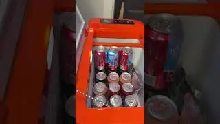 Cooler packed like a bodega—hydration? Handled. What’s your must-have camping drink?