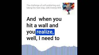 Yes, self-publishing is a challenge. Just take the next step. With Andrea Wilk