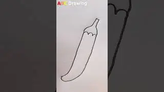 Lady's Finger Drawing And Painting | shorts #shorts