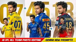 Ai से IPL Photo Editing कैसे करें | IPL All Team Photo Editing Gemini Prompts | IPL Ai Photo Editing