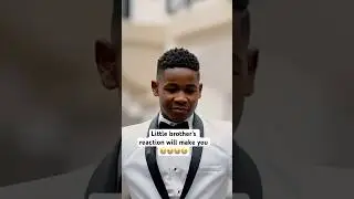 Must watch! His reaction seeing his big sister melted our ❤️#weddingshorts #reactionvideo #wedding