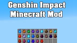 Genshin Impact Minecraft Mod - ALL BOSS MOBS - !!! 😱