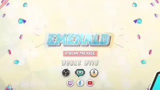 Emerald Twitch Overlays Pack 💎 Animated 💎