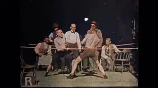 The Hornbacker-Murphy Fight - Thomas Edison Film (1894) - Kinetoscope Colorized
