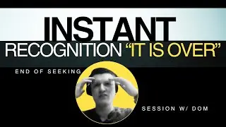 Instant Recognition It is over session w/ Dom #nonduality