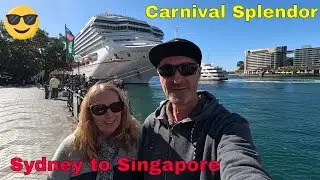 Carnival Splendor Journey Cruise - Sydney to Singapore - Boarding July 21st 2024