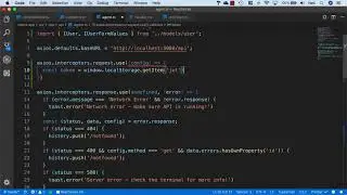10  Using Axios request interceptor to automatically send the JWT token
