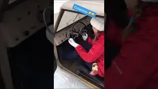 Восторг жены от подарка машины)))