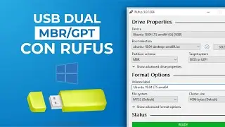 Crear USB dual MBR /GPT con  - -  Rufus 2024 - -