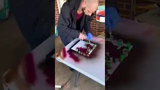 Multi layered stencil portrait 