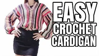 Crochet Tutorial for Ribbed Cardigan