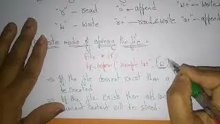 file opening modes in c | reading, writing and append modes |